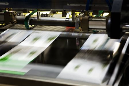 Polygraphic process in a modern printing house