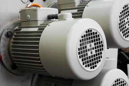 powerful electric motors for modern industrial equipmentの写真素材