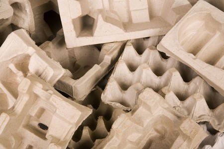 from recycled cardboard box as a background