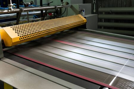 Polygraphic process in a modern printing houseの写真素材