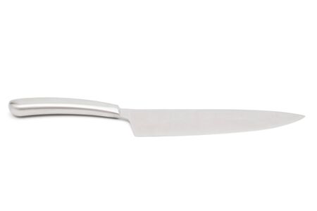 New kitchen knife on a white backgroundの写真素材