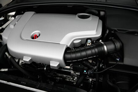 The powerful engine of the modern car