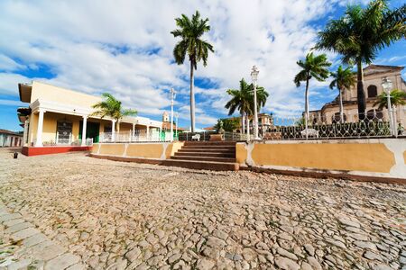 central area of Trinidad on a sunny dayのeditorial素材