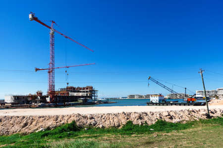 construction of new hotels on the beachのeditorial素材