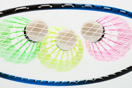 beautiful shuttlecocks for badminton close up