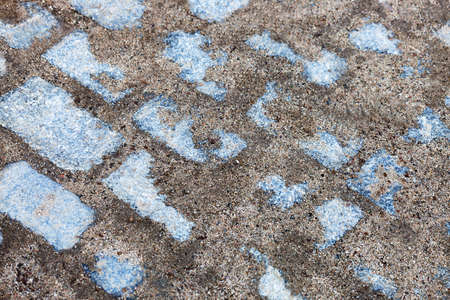 the stones of the old bridge in the backgroundの写真素材