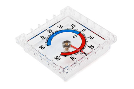modern thermometer on a white background