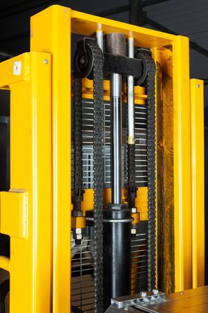 lifting gear modern truck close up