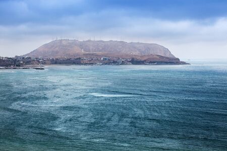 bay in Lima on a sunny dayの写真素材