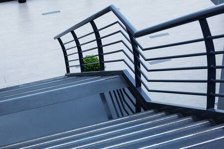new staircase in a modern buildingの写真素材