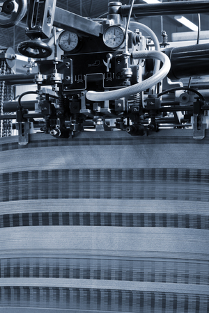 The equipment for a print in a modern printing house