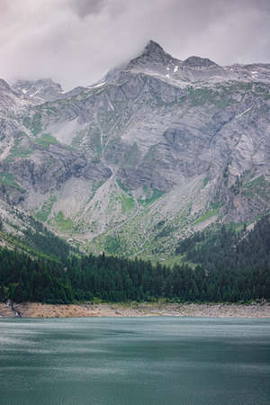 Lac de Tseuzier, Valais Switzerlandの写真素材
