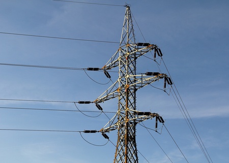 pylons and blue sky