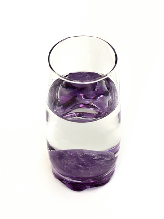 water with amethystの写真素材