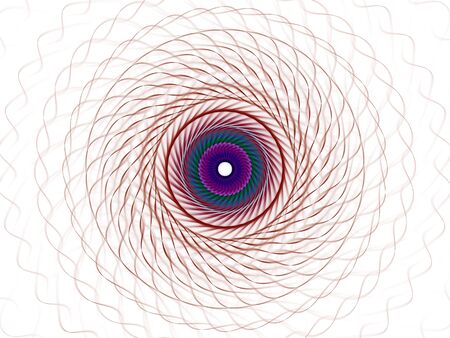 Colored abstract fractal pattern. Computer generated graphics.の写真素材