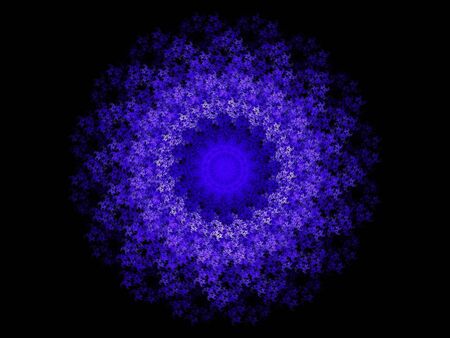 Colored abstract fractal pattern. Computer generated graphics.の写真素材