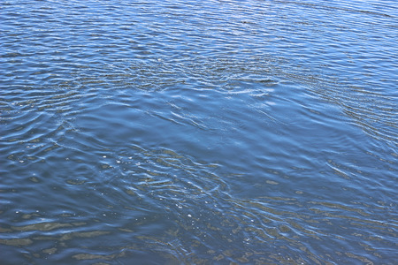 water level on the riverの写真素材