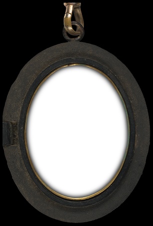 Victorian locket type frame for wall hanging の写真素材