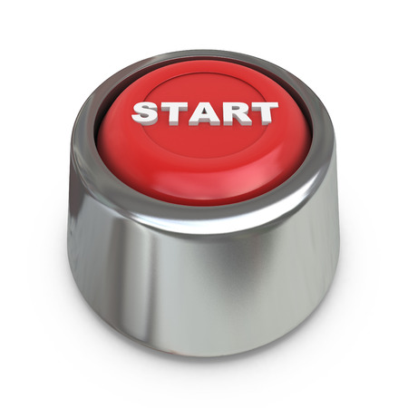 Red start buttonの写真素材