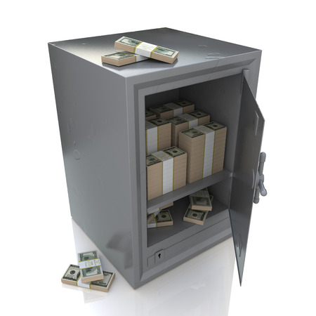 Safe with money, Banking securityの写真素材