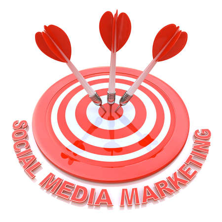 Social media marketing in the design of information related to the issues, and goalsの写真素材
