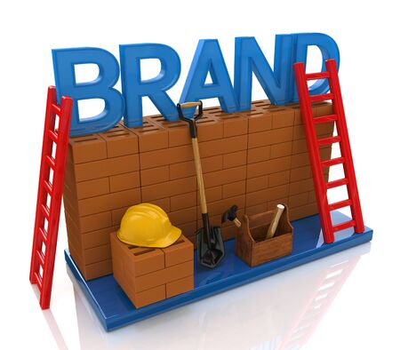 Construction site building brand text idea concept in the design of information related to businessの写真素材
