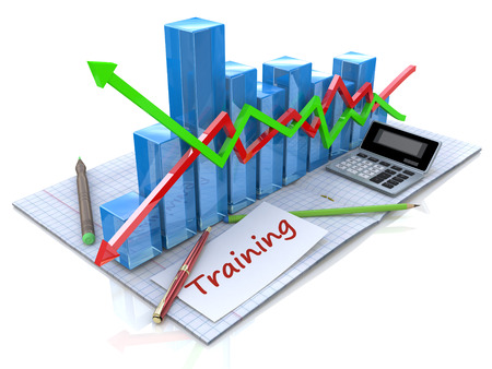 Training and development as a concept. in the design of information related to businessの写真素材