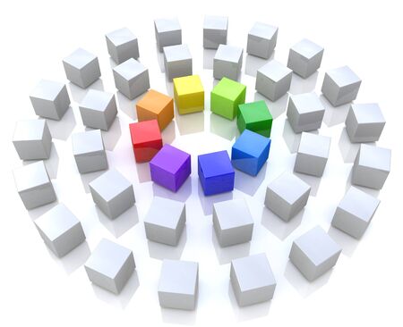 Abstract unity in the design of the information related to the abstractionの写真素材