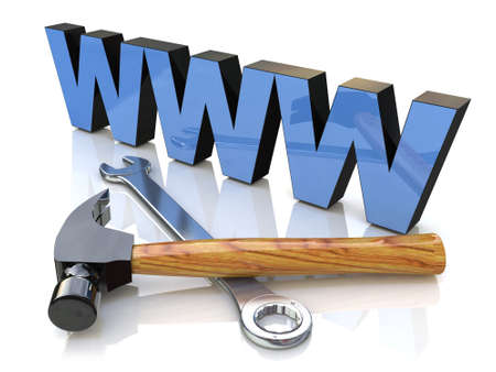 website under construction in the design of information related to internetの写真素材