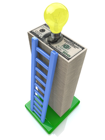 The idea of financial growth for the design of information related to business and economyの写真素材