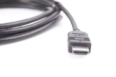 Front view of HDMI cableの写真素材