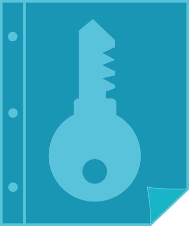 The blue keyの写真素材