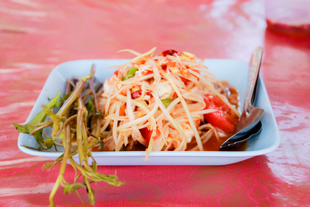 Papaya saladの写真素材