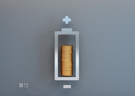 Financial freedom concept- 3D renderingの写真素材