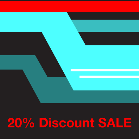 Sale banner template design. Big sale special offer. Social media poster. Vector illustration.のイラスト素材