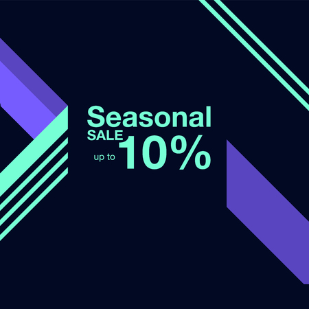 Sale banner template design. Big sale special offer. Social media poster. Vector illustration.のイラスト素材