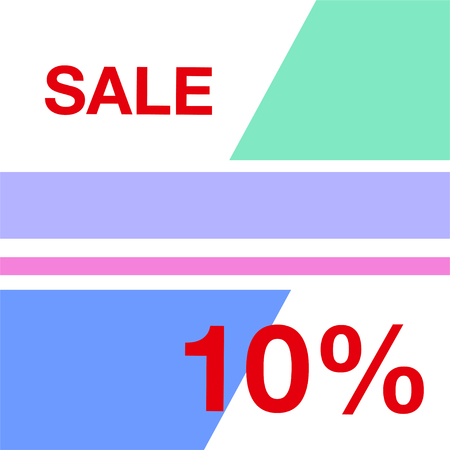 Sale banner template design. Big sale special offer. Social media poster. Vector illustration.のイラスト素材