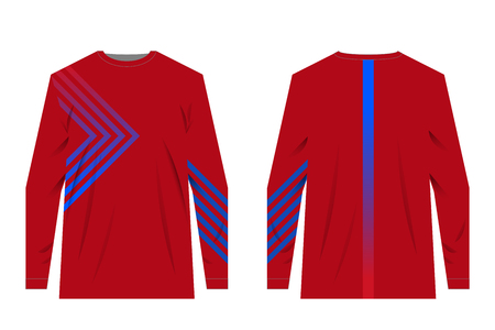 Gaming concept apparel. Clothing concept for sport games, gamedev. Designs for motocross and mountain bike competitions. Casual computer games. Racing sport kit.のイラスト素材