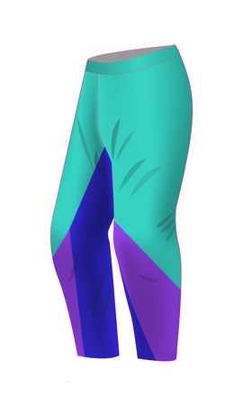Motocross sportswear kit with crew neck jersey. Trousers for MTB, motocross, snowboarding. Sport kit design. Team wearing.の写真素材