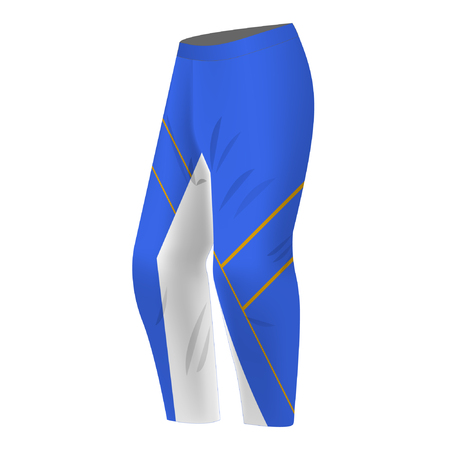 Motocross pants design. Sportswear design for competitions, promo, racing, gaming. Templates trousers for mountain biking, downhill. Sublimation print. Vector illustration.のイラスト素材