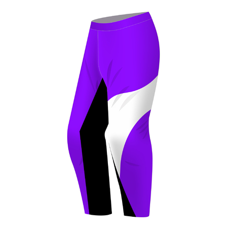 Motocross pants design. Sportswear design for competitions, promo, racing, gaming. Templates trousers for mountain biking, downhill. Sublimation print. Vector illustration.のイラスト素材