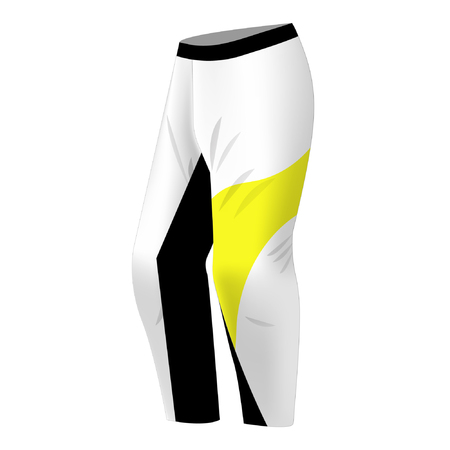 Motocross pants design. Sportswear design for competitions, promo, racing, gaming. Templates trousers for mountain biking, downhill. Sublimation print. Vector illustration.のイラスト素材