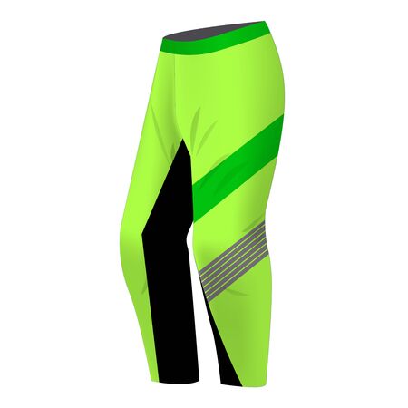 Motocross sportswear trousers mockup isolated. Sportswear illustration for mountain bike, motocross, skiing, snowboarding.の写真素材
