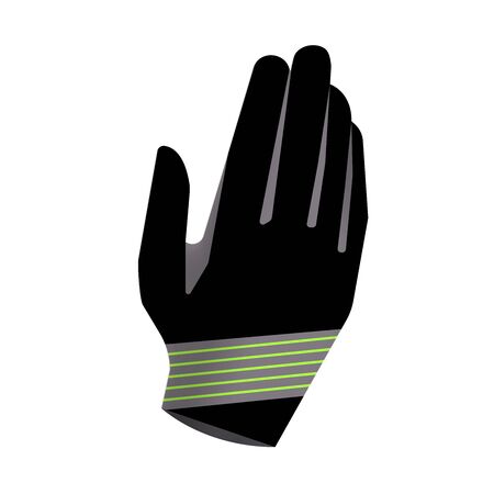 Sport gloves isolated on white background. Gloves design for active sport. Insulated gloves illustration for motocross, cycling and mountain biking.の写真素材