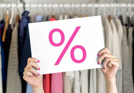 Sale, bargain and reduced cheap prices in clothes store