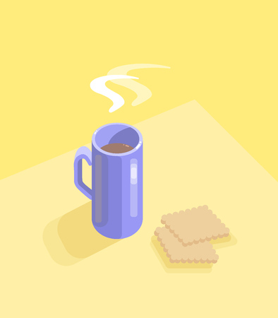 Cup of hot teaのイラスト素材