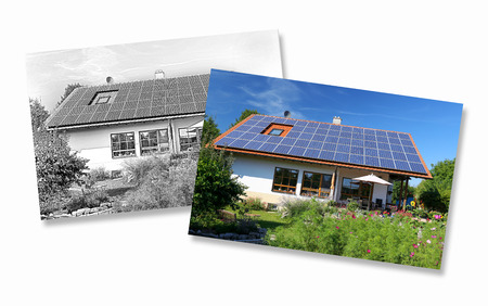 House construction, planning and implementationの写真素材