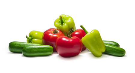Composition with vegetablesの写真素材