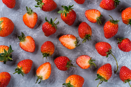 Fresh and juicy strawberries on the table