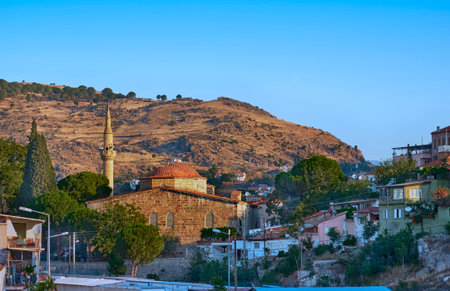 Streets with old houses in Bergama